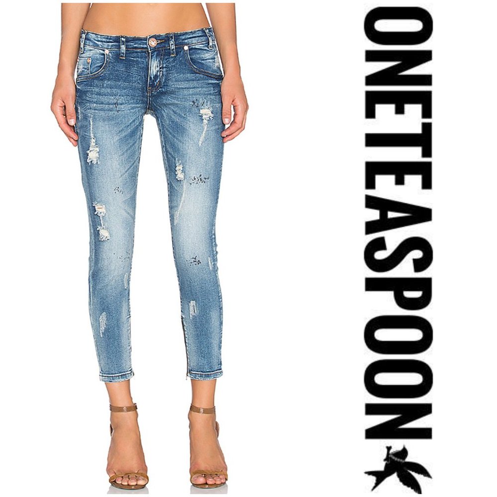 ONE TEASPOON Freebird II Destroyed Crop